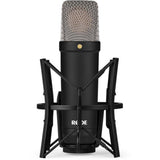 RODE NT1 Signature Series Large-Diaphragm Condenser Microphone (Black) Bundle with MS-5230F Tripod Microphone Stand with Fixed Boom