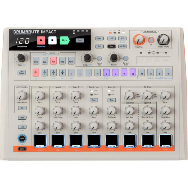 Arturia DrumBrute Impact 1984 Analog Drum Machine - White