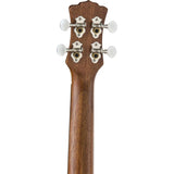 Luna Tattoo Mahogany Tenor Ukulele with Gig Bag, Satin Natural