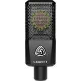 Lewitt RAY Large-Diaphragm Condenser Microphone with Distance Sensing Mute Bundle with Mic Stand with Fixed Boom XLR- XLR Cable