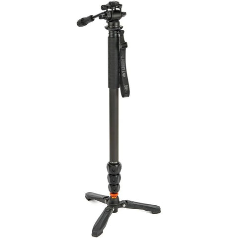 3 Legged Thing Lance Carbon Fiber Monopod Super Kit with Video Head and DocZ2 Foot (Darkness)