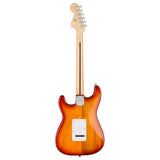 Squier Affinity Series Stratocaster FMT Electric Guitar, Sienna Sunburst, Maple Fingerboard Bundle with Fender 2" Guitar Strap, 12-Pack Guitar Picks, and 10ft Pro Instrument Cable (Straight/Angle)
