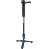 3 Legged Thing Trent 2.0 Magnesium Monopod Super Kit with Video Head and DocZ2 Foot (Blue)