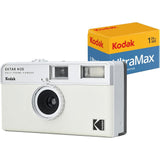 KODAK EKTAR H35 Half Frame Film Camera (Off-White) Bundle with Kodak Ultramax 400/24EXP 35mm Roll Film