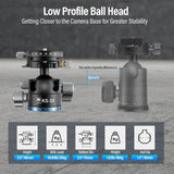 Sirui KS-30 Low Gravity QR Ball Head with Panning Arca-Type Plate