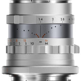 Thypoch Full-frame Photography Lens Simera 28mm f1.4 for  Canon RF Mount -- Silver