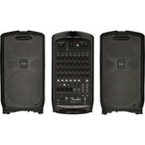 Fender 6944000000 Passport Venue Series 2 Portable Powered PA System Bundle with Fender P-52S Microphone Kit, Black