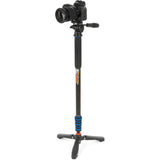 3 Legged Thing Trent 2.0 Magnesium Monopod Super Kit with Video Head and DocZ2 Foot (Blue)