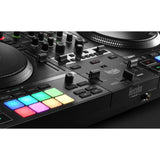 Hercules DJControl Inpulse T7, 2 Deck Motorized DJ Controller with built in STEMS Control, Serato DJ and DJUCED included Bundle with Hercules HDP DJ45 Closed-Back, Over-Ear DJ Headphones