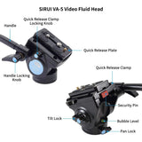 Sirui ST124 4-Section Carbon Fiber Tripod & VA-5 X Fluid Head Kit