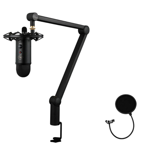 Blue Yeticaster Professional Broadcast Bundle with Pop Filter