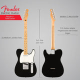 Fender Player II Telecaster Electric Guitar - Black with Maple Fingerboard