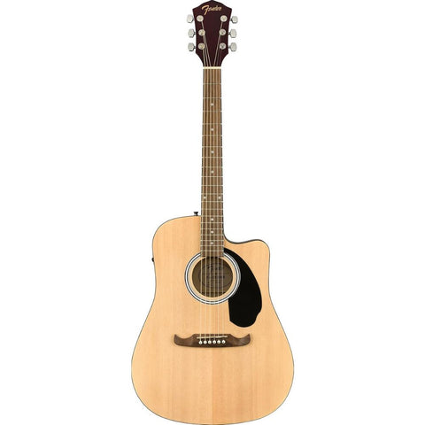 Fender FA-125CE Dreadnought Acoustic Electric Guitar, with 2-Year Warranty, Natural