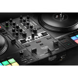 Hercules DJControl Inpulse T7, 2 Deck Motorized DJ Controller with built in STEMS Control, Serato DJ and DJUCED included Bundle with Hercules HDP DJ45 Closed-Back, Over-Ear DJ Headphones