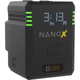 Core SWX NANOX G150 Micro 150Wh Li-Ion Battery (Gold Mount) Bundle with Core SWX Compact Quad Micro Battery Fast Charger (Gold-Mount)