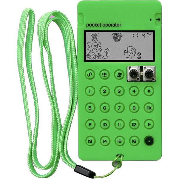 teenage engineering CA-X Silicone Pro Case for Pocket Operator PO-137 Rick and Morty (Neon Green)