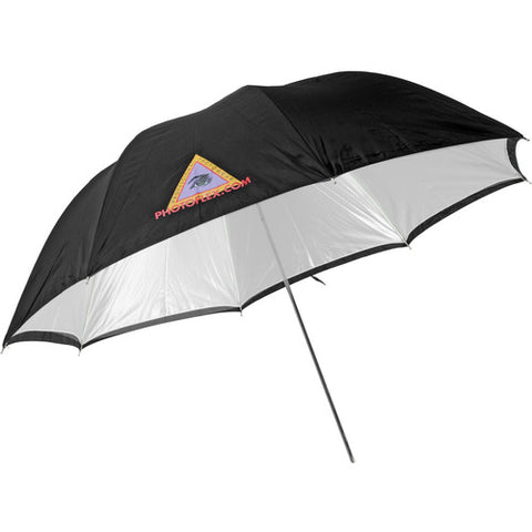 45" Convertible converts from reflective Umbrella to a Shoot thru w/removable Black Cover