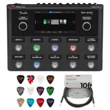 Fender Tone Master Pro Bundle with Professional Instrument Cable (10ft) and Classic Celluloid Guitar Picks 12-Pack