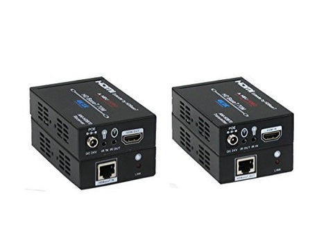 HDBaseT PoH PoE 4K2K 1080p HDMI Extender Kit over single CAT5e/6/7 up to 230ft with Bi-directional IR ANI-HDB70 by "A-NeuVideo, Inc."