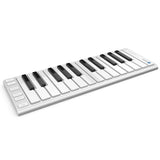 CME Xkey Air 25 Bluetooth Mobile Music Keyboard (Silver) with CME Supernova Xkey Carrying Case & Fastener Straps (10-Pack) Bundle