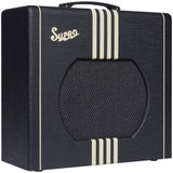 Supro Delta King 12 1x12-inch 15-watt Tube Combo Amp (Black and Cream) Bundle with Polsen Studio Headphone, Kopul Phone to Phone Instrument Cable (10'), and Fender 12-Pack Classic Guitar Picks