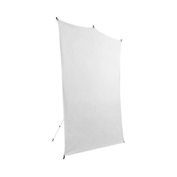 Savage 5x7' White Background Backdrop Travel Kit, with Aluminum Stand & Carry Bag