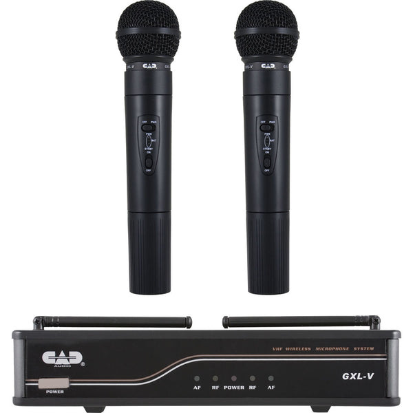 CAD VHF Dual Channel Handheld Wireless Microphone System (CH: H)