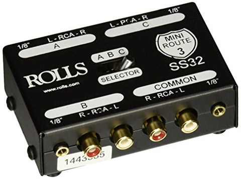 rolls SS32 3-Way Stereo Switch