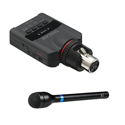 Tascam DR-10X Plug-On PCM Recorder and BOYA BY-HM100 Broadcast Omnidirectional Dynamic Microphone (Long) Microphone Kit