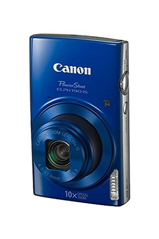 Canon PowerShot ELPH 190 IS (Blue) with 10x Optical Zoom and Built-In Wi-Fi