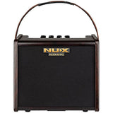 NUX NAI-5 Optima Air Dual-Switch Acoustic Guitar Simulator with Preamp Bundle with Polsen HPC-A30-MK2 Studio Monitor Headphones, Kopul 10' Instrument Cable, and Fender 12-Pack Picks