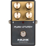 NUX Plexi Crunch Guitar Distortion Effect Pedal Bundle with Kopul 10' Instrument Cable, Strukture S6P48 6" Patch Cable Right Angle, and Fender 12-Pack Picks