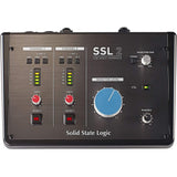 SSL SSL-2 Desktop USB Type-C Audio Interface Bundle with Studio Monitor Headphone, MIDI Cable & XLR Cable…