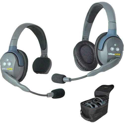 Eartec UltraLITE 2-Person Headset System with Batteries, Charger & Case  EAUL2SD