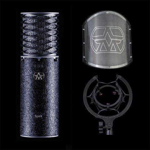 Aston Microphones Spirit Black Bundle Limited Edition Mic Studio Production Set