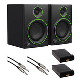 Mackie CR5BT 5" Multimedia Monitors with Bluetooth (Pair), IP-S Isolation Pad (Pair) & 1/4" TRS Male to 1/4" TRS Male Audio Cable (2-Pieces) Kit
