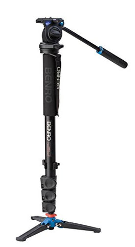 Benro Series 3 Aluminum Monopod w/ 3-Leg Locking Base and S2 Video Head  A38FDS2