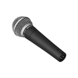 Shure SM58-LC Cardioid Dynamic Vocal Microphone with Wide Mouth Case, Mic Sanitizer Spray & XLR Cable Bundle