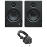 PreSonus Eris E4.5 Hi-Definition 2-Way 4.5" Nearfield Monitors (Pair) Bundle with Polsen Studio Monitor Headphones