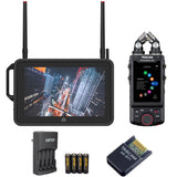 Atomos Shogun Connect 7" HDR Monitor, Recorder, and Cloud Device Bundle with Tascam Portacapture X8 Recorder, Tascam Bluetooth Adapter, and Rapid Charger Kit