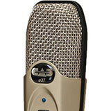 CAD U37 USB Studio Condenser Recording Microphone (Champagne) with Polsen HPC-A30 Monitor Headphone & Pop Filter Bundle