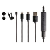 Apogee Electronics ClipMic digital 2 Lavalier Microphone Bundle with Auray Fuzzy Windbuster and Tie/Lapel Clips (3-Pack)
