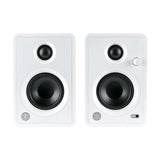 Mackie CR3-X Creative Reference Series 3" Multimedia Monitors (Pair, Limited-Edition White) Bundle with 2x Small Isolation Pad & Phone to Phone (1/4") Cables