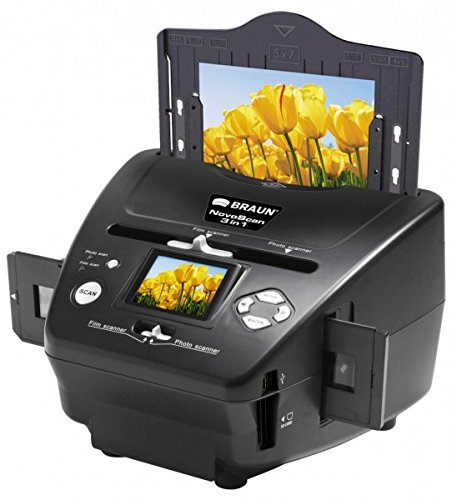 Braun NovoScan 3-in-1 Scanner for Film and Photos, 1800x1800dpi Optical Resolution