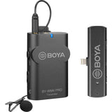 BOYA BY-WM4 PRO-K3 Digital Wireless Omni Lavalier Microphone System for Lightning iOS Devices (2.4 GHz)