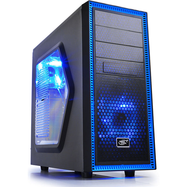 Deepcool Tesseract Mid-Tower Case (Black / Blue, Window)