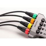 Zoom XLR-4CCP XLR Microphone Cables with Color ID Rings (8', 4-Pack) Bundle with Zoom XLR-6c Mic Cable Colored ID Rings; 6 Pairs of Color-Coded Rings