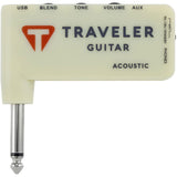 Traveler Guitar Ultra-Light Acoustic Acoustic-Electric Guitar, Vintage Red (ULA VRDM) Bundle with TGA-1A Acoustic Headphone Amp, Professional Studio Headphones, and Clip-On Guitar Tuner
