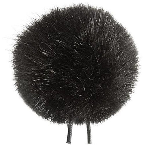 Bubblebee Industries Windbubble Miniature Imitation-Fur Windscreen (Lav Size 4, 42mm, Black)