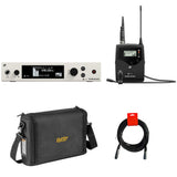 Sennheiser EW 500 G4-MKE2 Wireless Omni Lav Mic System (GW1: 558 to 608 MHz) Bundle with Auray Carrying Bag and XLR-XLR Cable